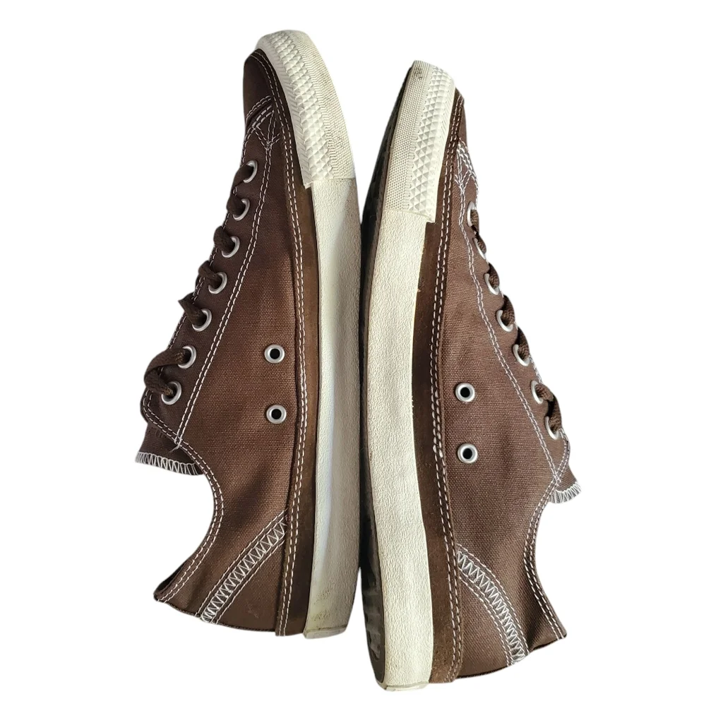 CONVERSE Chuck Taylor All‎ Over Brown Low-Top Lace-Up Sneaker Unisex W 11 | M 9